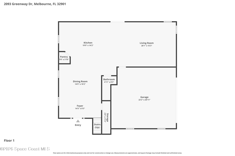 3 bedroom Single Family Residence at 2093 Greenway Drive, Country Club Colony, Melbourne — photo 2