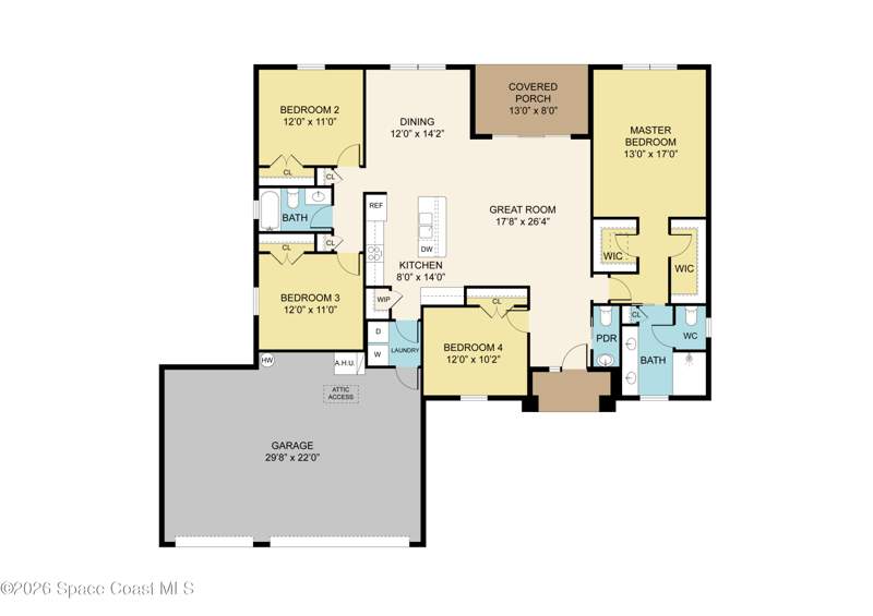 4 bedroom Single Family Residence at 417 Wiltshire Avenue, Port Malabar Unit 19, Palm Bay — photo 3