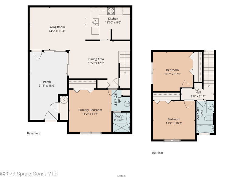3 bedroom Townhouse at 1490 Malibu Circle #108, Port Malabar Country Club Unit 7 Pt of Second Repl, Palm Bay — photo 2