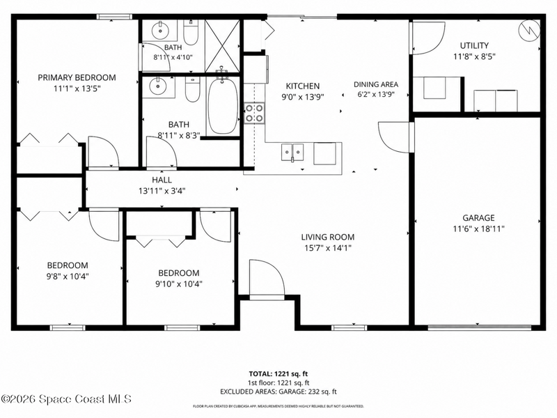 3 bedroom Single Family Residence at 111 Ferguson Street, Port Malabar Unit 25, Palm Bay — photo 2