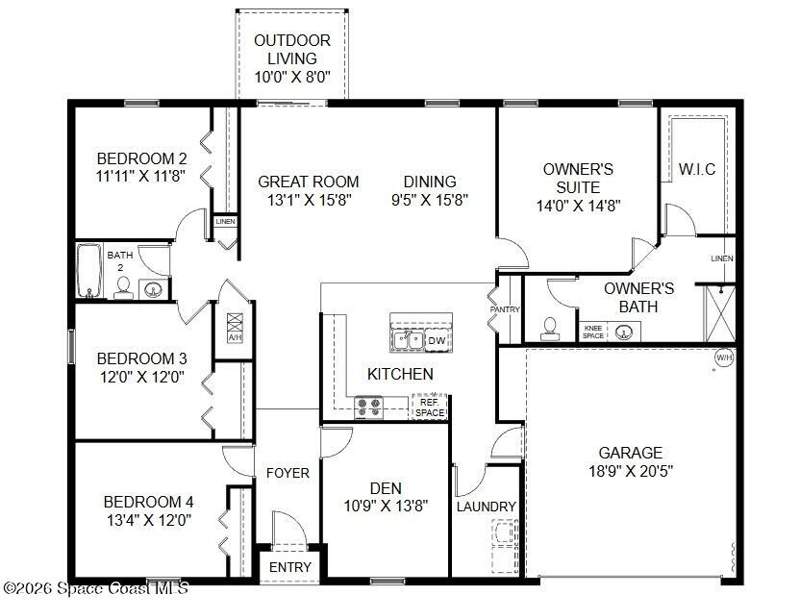 4 bedroom Single Family Residence at 377 Labra Road, Port Malabar Unit 30, Palm Bay — photo 2