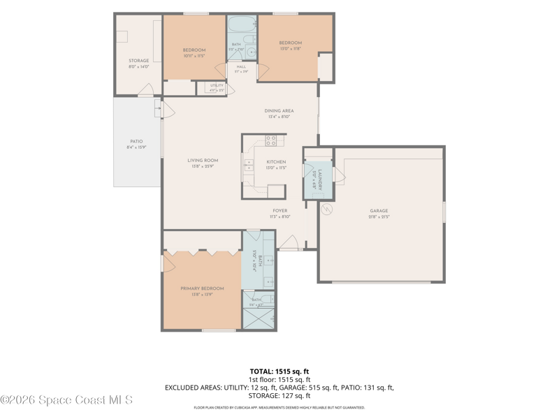 3 bedroom Single Family Residence at 6180 Balboa Street, Port St John Unit 5, Cocoa — photo 2