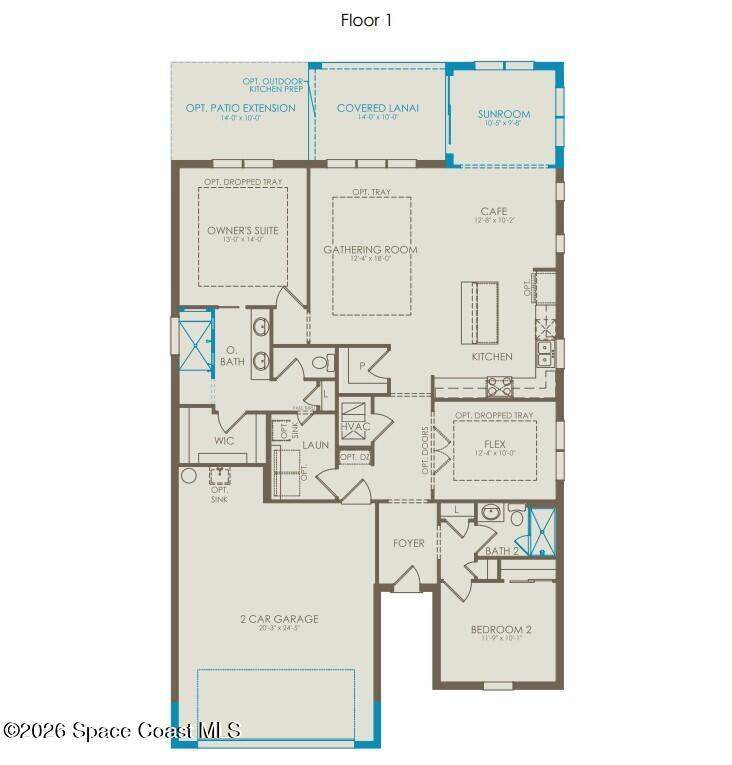 2 bedroom Single Family Residence at 9166 Pacific Palms Avenue, Del Webb at Viera Phase 4, Melbourne — photo 2