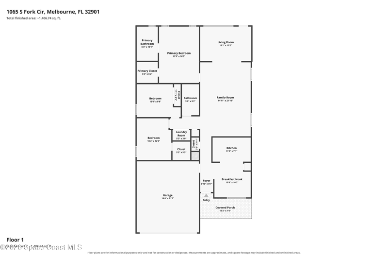 3 bedroom Single Family Residence at 1065 S Fork Circle, South Oaks Phase 2, Melbourne — photo 2