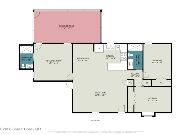 3 bedroom Single Family Residence at 1551 Heartwellville Street, Port Malabar Unit 42, Palm Bay — photo 3