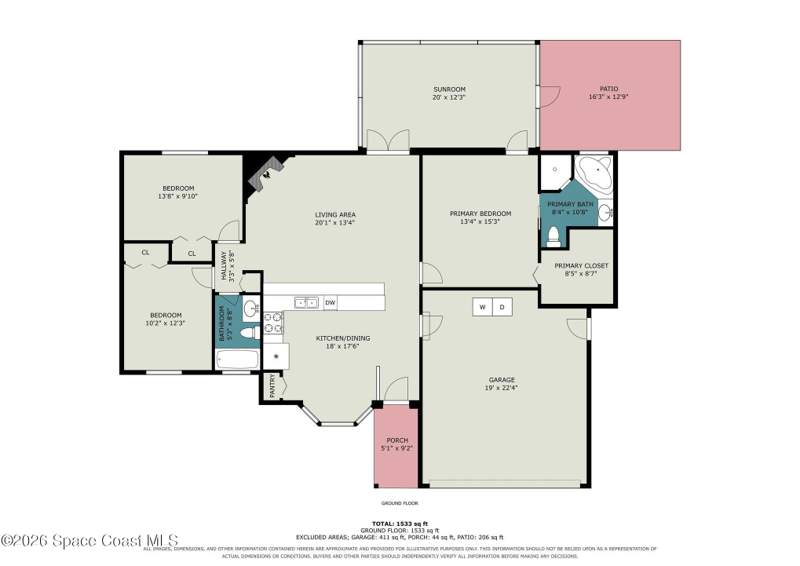 3 bedroom Single Family Residence at 5630 Friendly Street, Port St John Unit 7, Cocoa — photo 2
