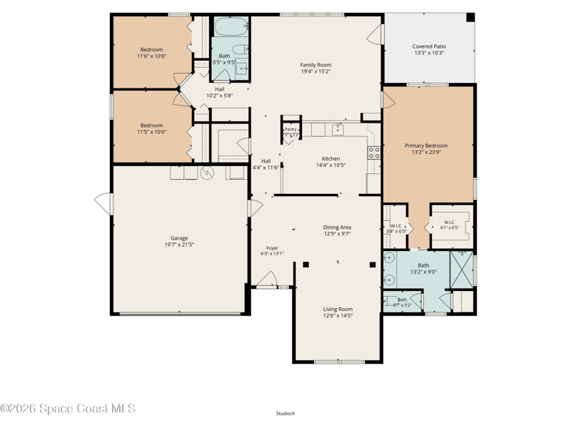 3 bedroom Single Family Residence at 3211 Merrick Avenue, Phillips Landing, Rockledge — photo 2