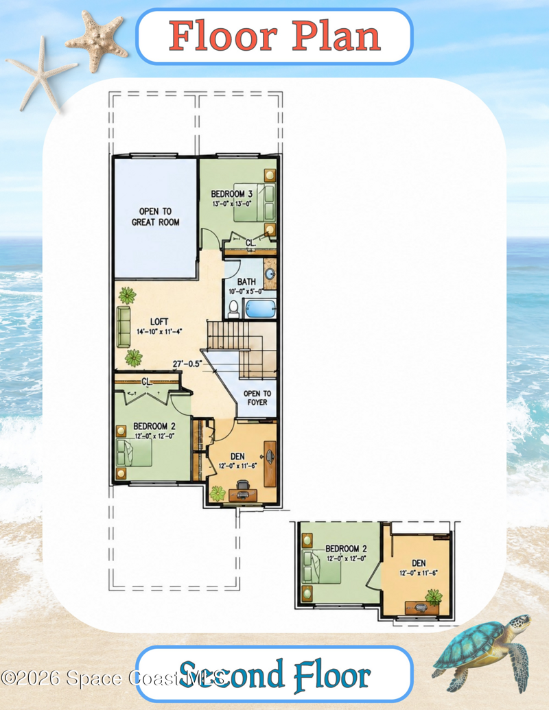 4 bedroom Townhouse at 125 Joe Place #25, Perlas Del Mar Condo, Cape Canaveral — photo 4