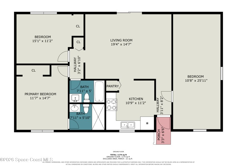 3 bedroom Single Family Residence at 280 Tipton Road, Port Malabar Unit 19, Palm Bay — photo 2