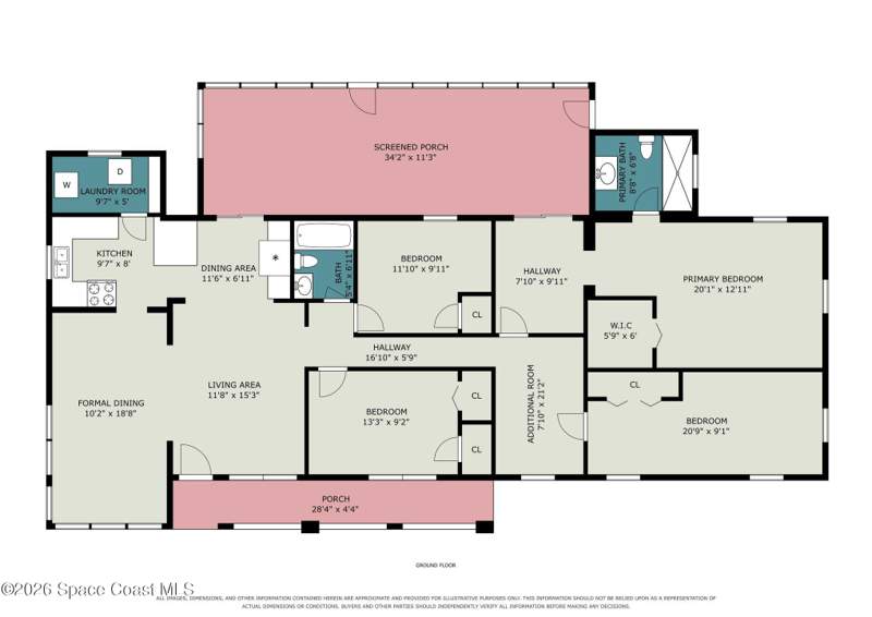 4 bedroom Single Family Residence at 3475 Old Dixie Highway, Mims, Mims — photo 4