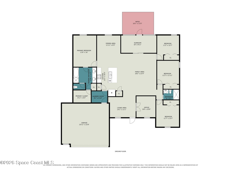 4 bedroom Single Family Residence at 550 Dinner Street, Port Malabar Unit 7, Palm Bay — photo 2