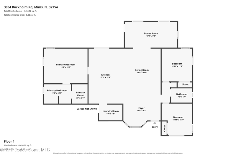 3 bedroom Single Family Residence at 3934 Burkholm Road, Mims, Mims — photo 2