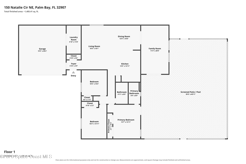 3 bedroom Single Family Residence at 150 Natalie Circle, Port Malabar Unit 45, Palm Bay — photo 2