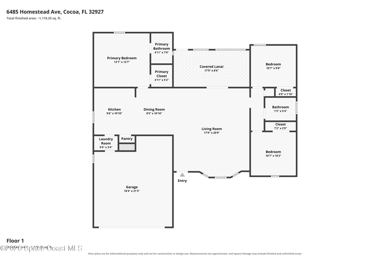 3 bedroom Single Family Residence at 6485 Homestead Avenue, Port St John Unit 6, Cocoa — photo 2