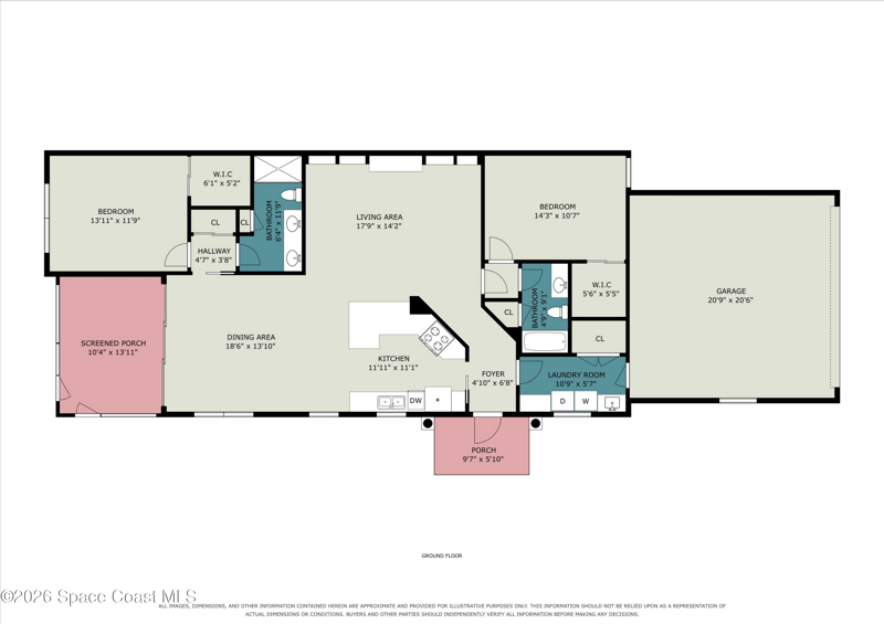 2 bedroom Single Family Residence at 3460 Leclaire Lane, Waterstone Plat 1 Pud, Palm Bay — photo 2