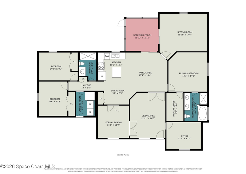 4 bedroom Single Family Residence at 366 Aviation Avenue, Port Malabar Unit 7, Palm Bay — photo 2