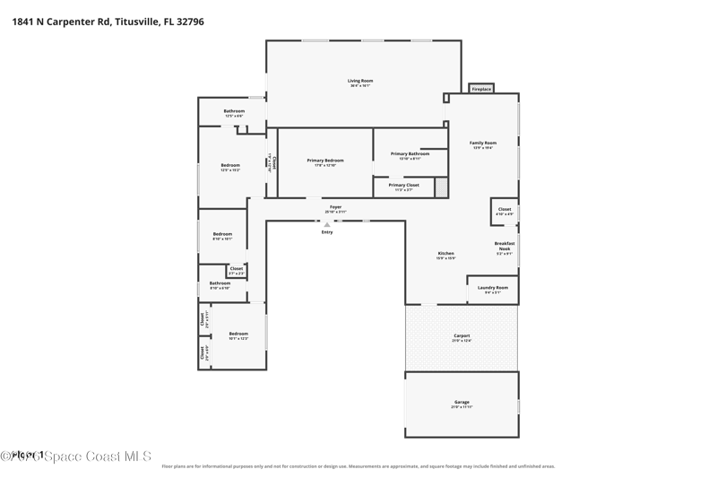 4 bedroom Single Family Residence at 1841 N Carpenter Road, Sherwood Estates, Titusville — photo 4
