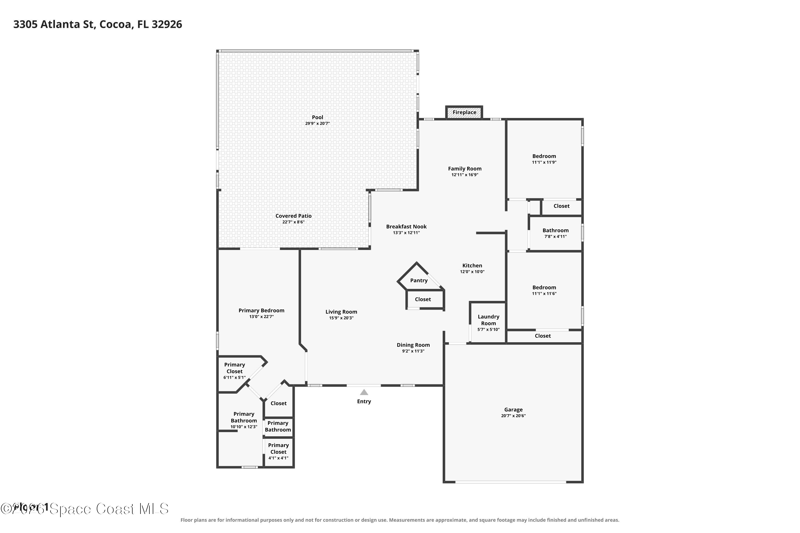 3 bedroom Single Family Residence at 3305 Atlanta Street, Canaveral Groves Subd, Cocoa — photo 2