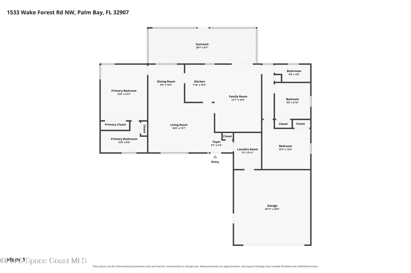 3 bedroom Single Family Residence at 1533 Wake Forest Road, Port Malabar Unit 44, Palm Bay — photo 2