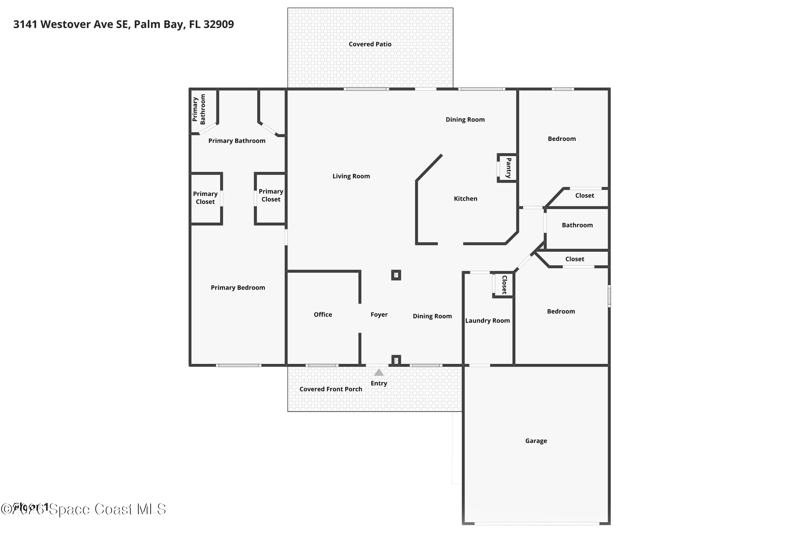 4 bedroom Single Family Residence at 3141 Westover Avenue, Port Malabar Unit 24, Palm Bay — photo 2