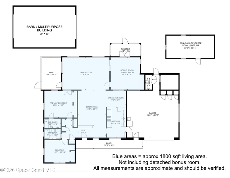 2 bedroom Single Family Residence at 6597 Norman Drive, Melbourne Village 1st Sec Replat, Melbourne Village — photo 2