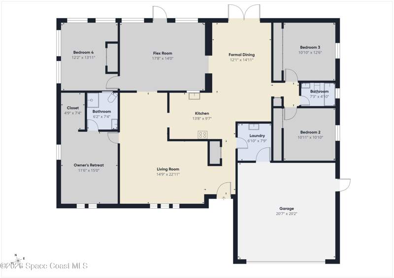 4 bedroom Single Family Residence at 1523 Breese Street, Briarwood Estates, Palm Bay — photo 4