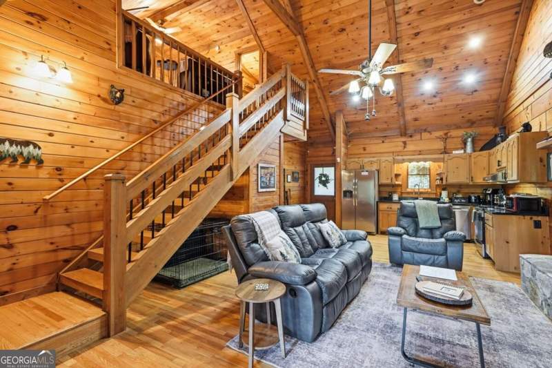3 bedroom Cabin,Single Family Residence at 488 Whispering Pine Lane #9, Goose Island Hideaway, Cherry Log — photo 4