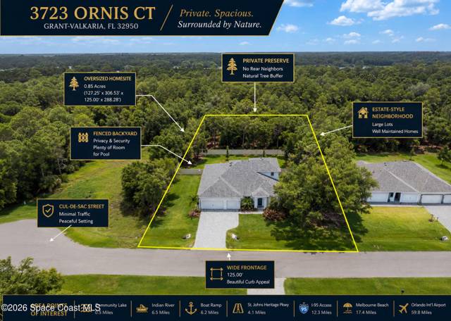 3723 Ornis Court, home for sale in Grant-Valkaria