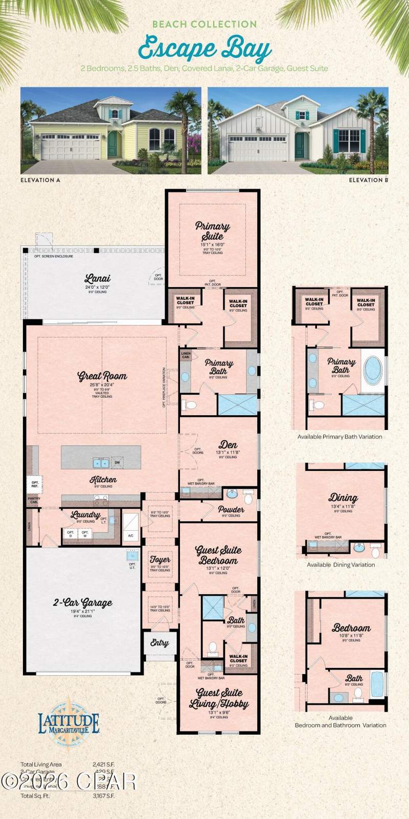 2 bedroom SingleFamilyResidence at 9377 Caribbean Soul Way, Latitude at Watersound, Panama City Beach — photo 2