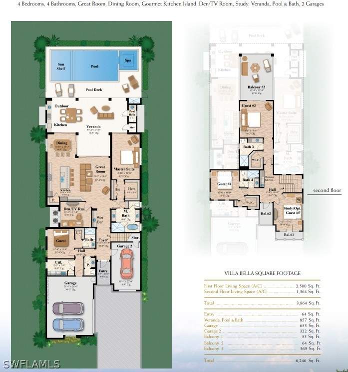 4 bedroom SingleFamilyResidence at 19090 Via Messina Way, Messina At Miromar Lakes, Miromar Lakes — photo 2