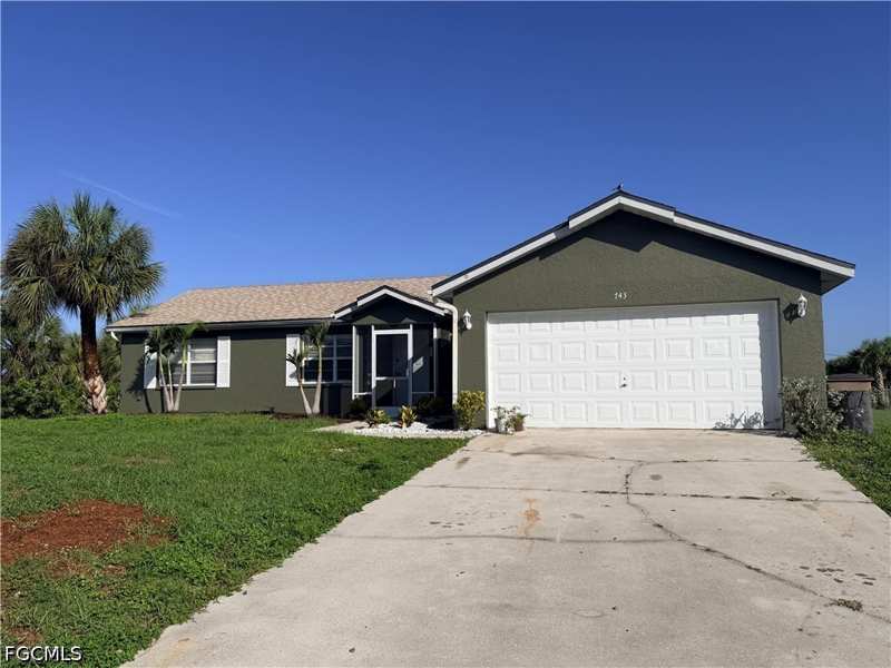 3 bedroom SingleFamilyResidence at 743 Testerman Ct, Twin Lakes, Lehigh Acres — photo 1