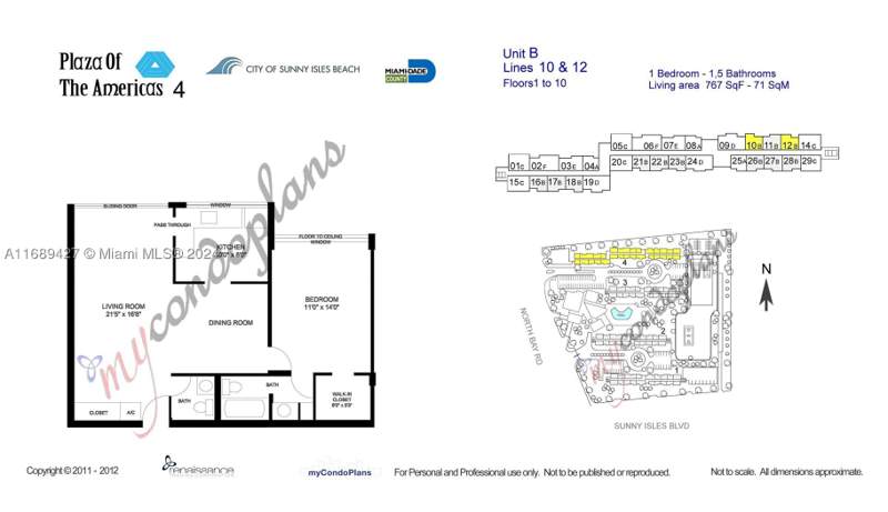 1 bedroom Condominium at 17021 N Bay Rd 412-Iv, Plaza Of Americas Condo P, Sunny Isles Beach — photo 2