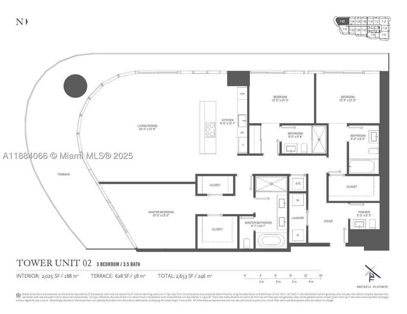 3 bedroom Condominium at 1000 Brickell Plz 3302, Brickell Flatiron Condo, Miami — photo 2