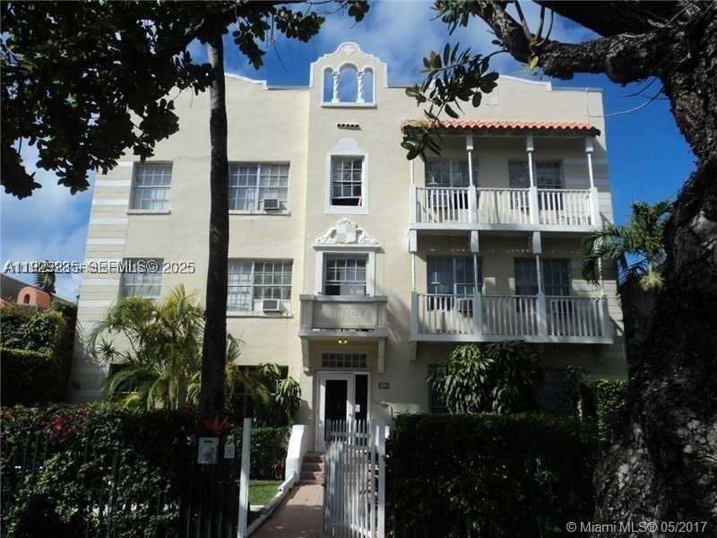1 bedroom Condominium at 842 Meridian Ave 1B, The Patricia Condo, Miami Beach — photo 1