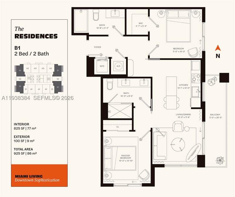 2 bedroom Condominium at 11 NE 6th Street 1607, The Crosby Unit 1607, Miami — photo 4
