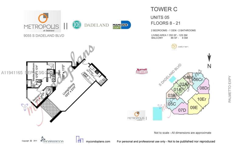 2 bedroom Condominium at 9066 SW 73rd Ct 805, Metropolis II At Dadeland, Miami — photo 2