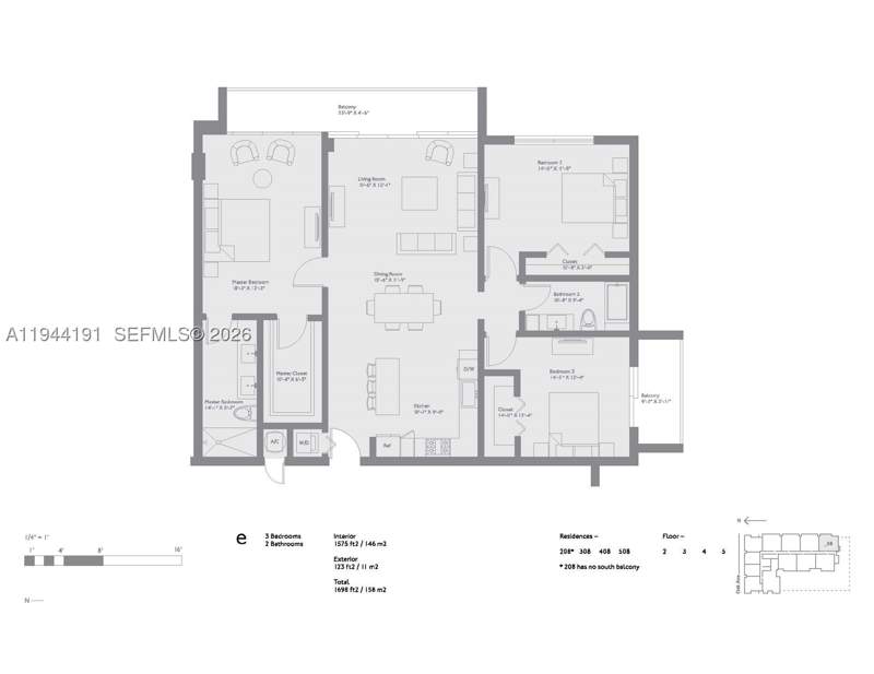 3 bedroom Condominium at 3034 Oak Avenue 408, Arbor Coconut Grove, Coconut Grove — photo 2