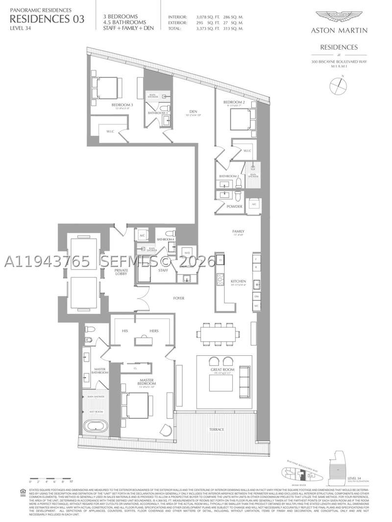 3 bedroom Condominium at 300 Biscayne Blvd Way 3403, Aston Martin Residences, Miami — photo 2