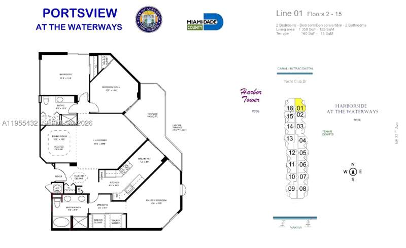 3 bedroom Condominium at 3610 Yacht Club Dr 1001, Portsview @ The Waterways, Aventura — photo 3