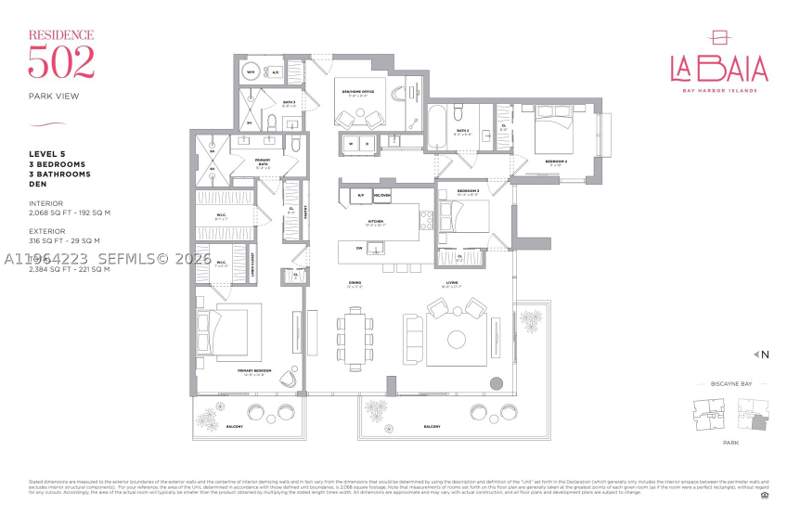 3 bedroom Condominium at 9201 E Bay Harbor Drive 502, La Baia Bay Harbor Islands, Bay Harbor Islands — photo 3