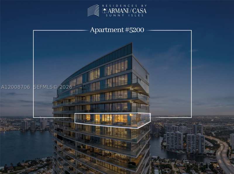 4 bedroom Condominium at 18975 Collins Ave 5200, Residences By Armani Casa, Sunny Isles Beach — photo 1