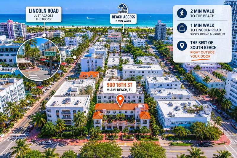 2 bedroom Condominium at 900 16th Street 102, The Esplanade Beach Condo, Miami Beach — photo 1