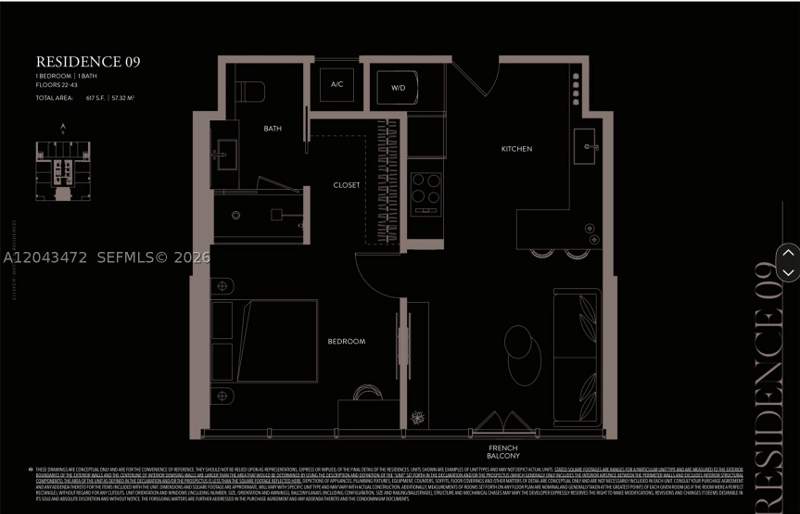 1 bedroom Condominium at 20 NE 11th St 2409, Miami North, Miami — photo 2