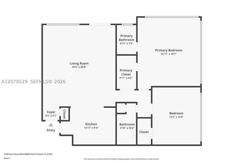 2 bedroom Condominium at 2150 Sans Souci Blvd B605, Bayview Towers Condo Sout, North Miami — photo 5