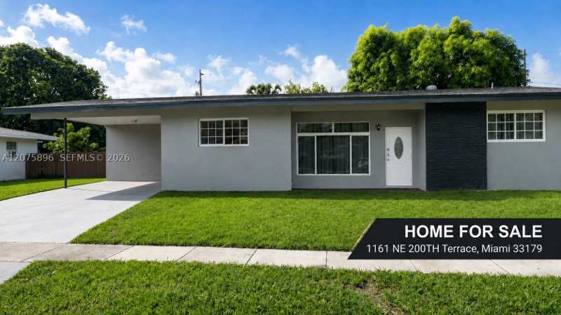 3 bedroom SingleFamilyResidence at 1161 NE 200th Ter, Ives Estates Sec 2, Miami — photo 1