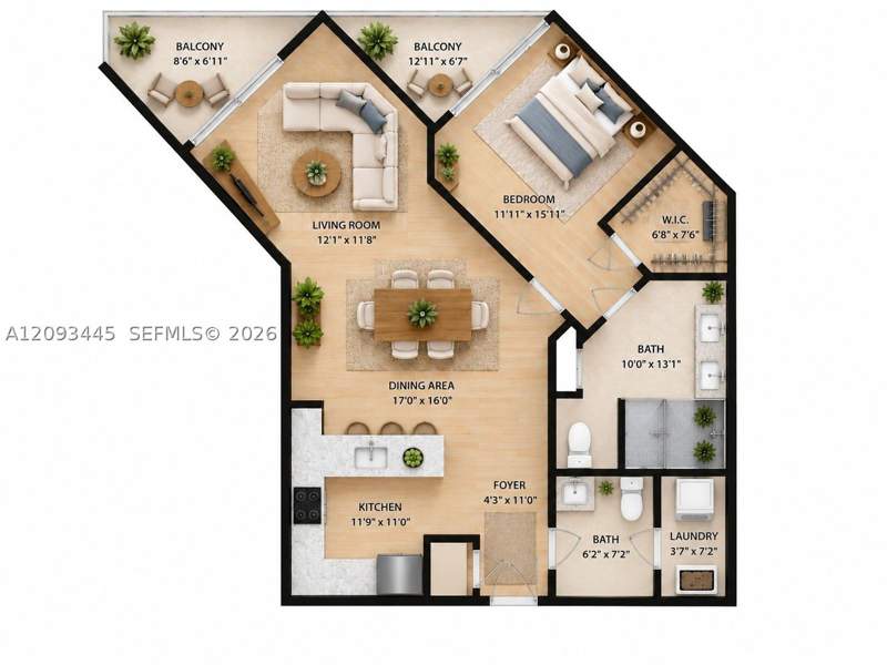 1 bedroom Condominium at 16699 Collins Ave 3010, La Perla Condo, Sunny Isles Beach — photo 3