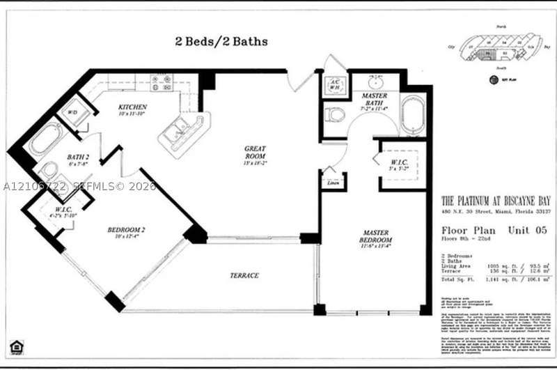 2 bedroom Condominium at 480 NE 30th St 1005, Platinum Condo, Miami — photo 2