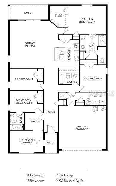 4 bedroom Single Family Residence at 6462 CHORUS DRIVE, VILLA PASS PH 2, MASCOTTE — photo 3
