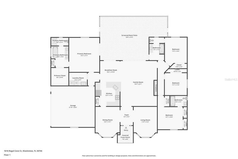 4 bedroom Single Family Residence at 1616 Regal Cove Court, Regal Cove, Kissimmee — photo 3