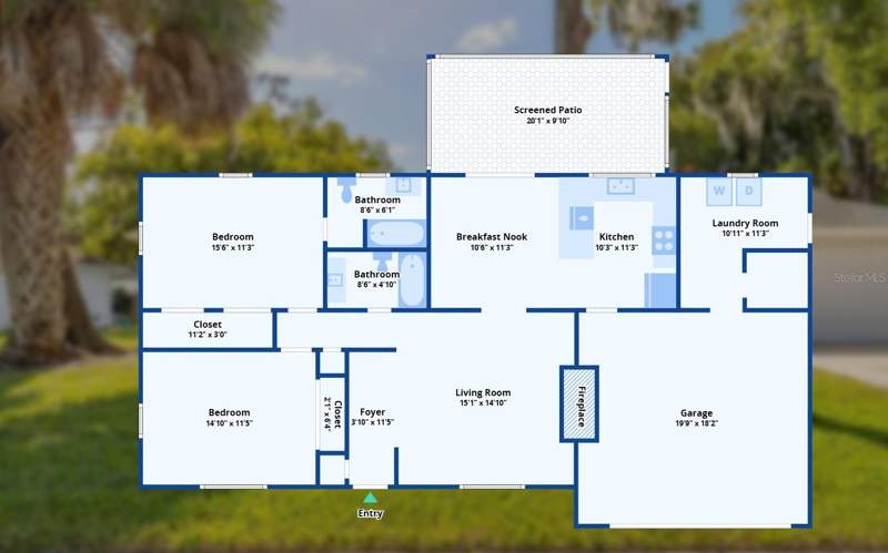 2 bedroom Single Family Residence at 490 Woodstock Drive, Woods Port Orange Unit 01, Port Orange — photo 2